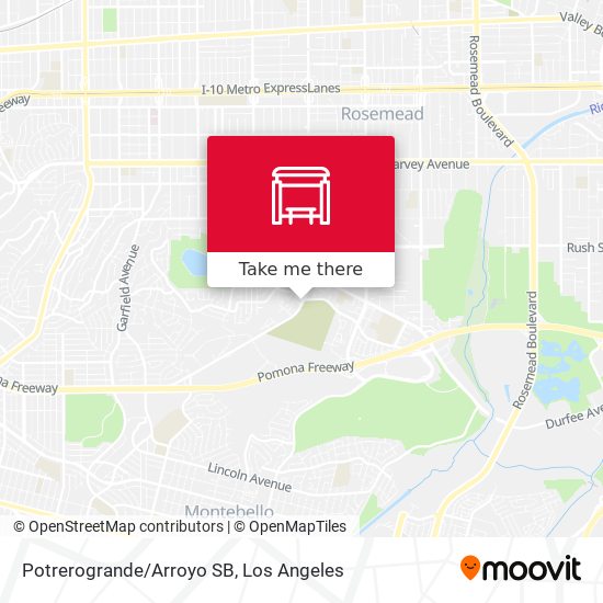 Potrerogrande/Arroyo SB map