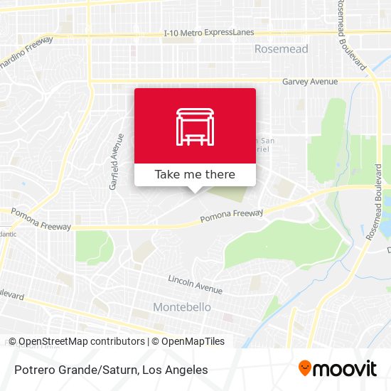 Potrero Grande/Saturn map