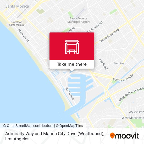 Mapa de Admiralty Way and Marina City Drive (Westbound)