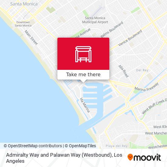 Mapa de Admiralty Way and Palawan Way (Westbound)