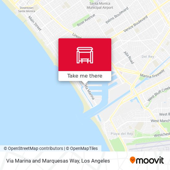 Via Marina and Marquesas Way map