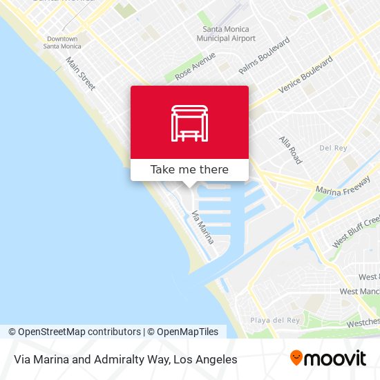 Via Marina and Admiralty Way map