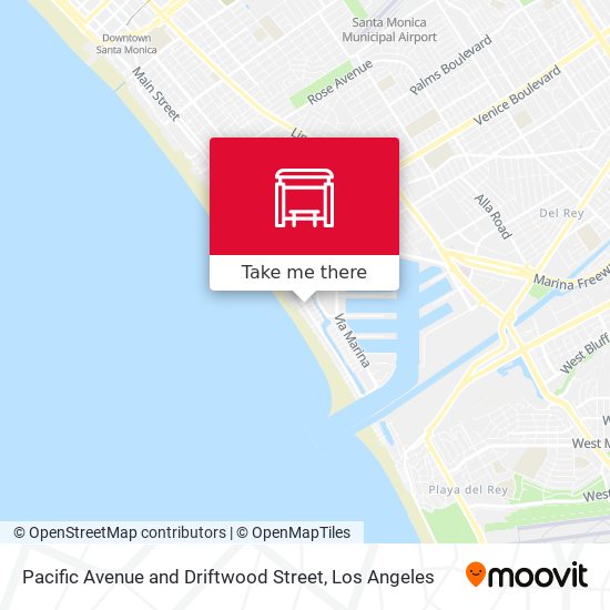 Pacific Avenue and Driftwood Street map