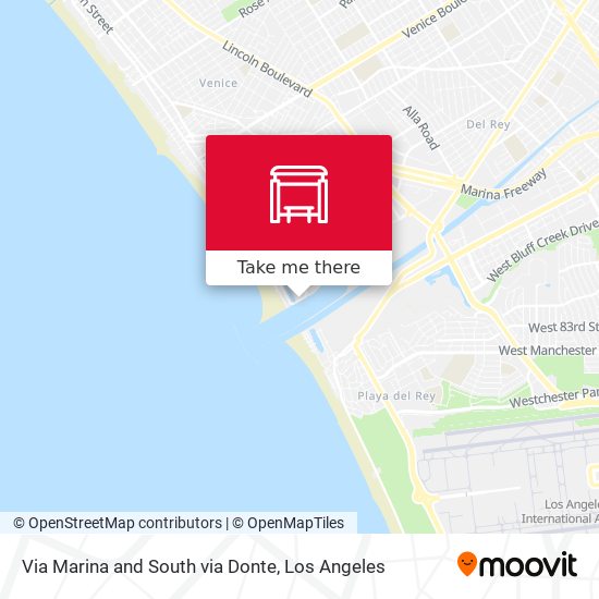 Via Marina and South via Donte map
