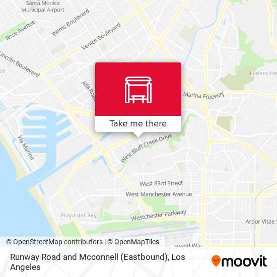Runway Road and Mcconnell (Eastbound) map