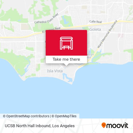 UCSB North Hall Inbound map