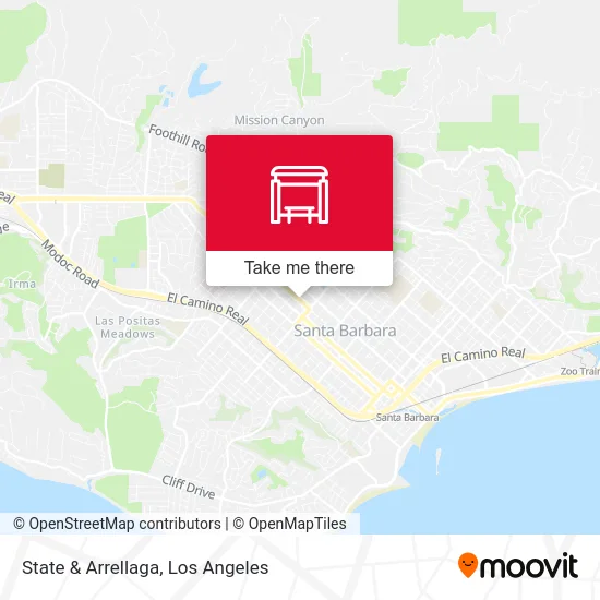 State & Arrellaga map