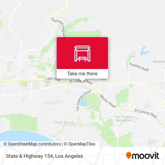 State & Highway 154 map