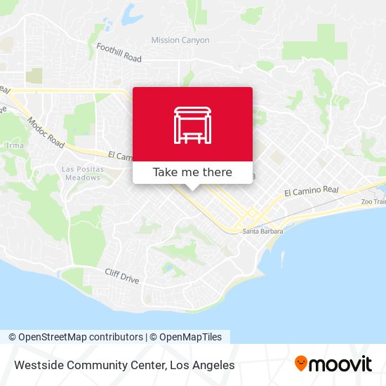 Westside Community Center map