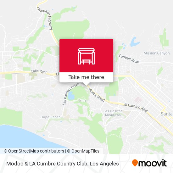 Mapa de Modoc & LA Cumbre Country Club