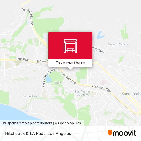 Hitchcock & LA Rada map