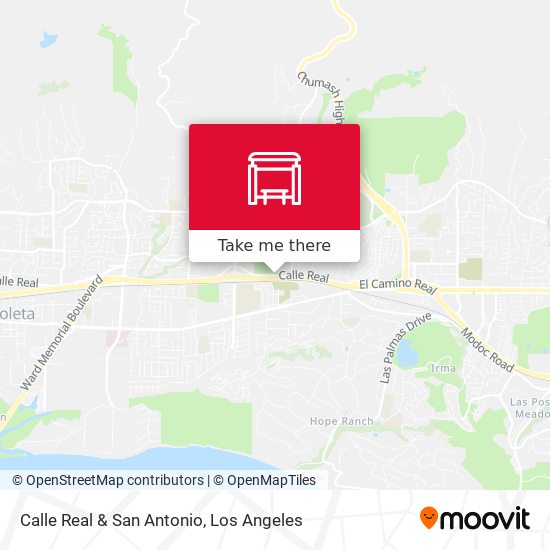 Calle Real & San Antonio map
