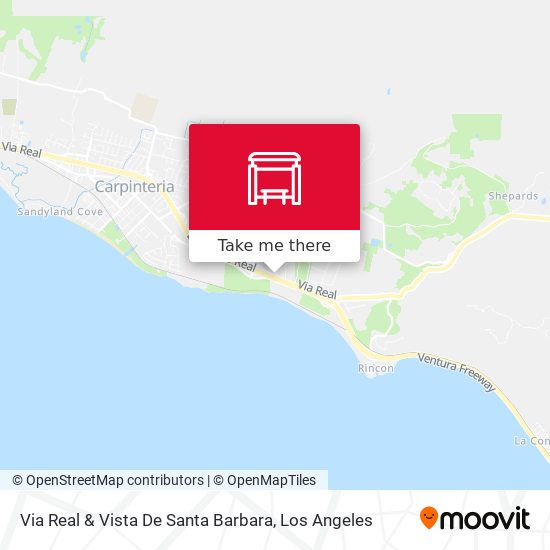 Via Real & Vista De Santa Barbara map