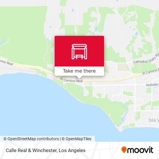 Calle Real & Winchester map