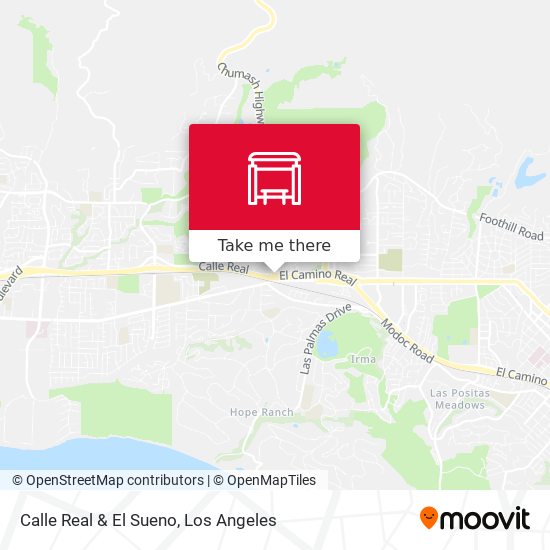 Calle Real & El Sueno map