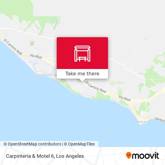 Carpinteria & Motel 6 map