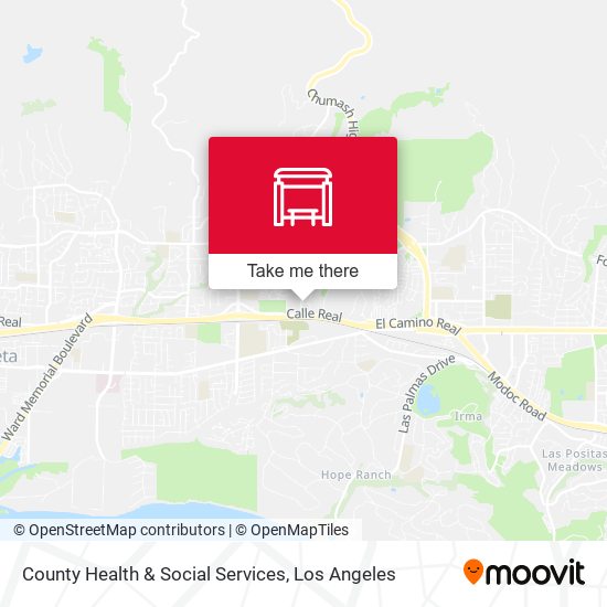 County Health & Social Services map