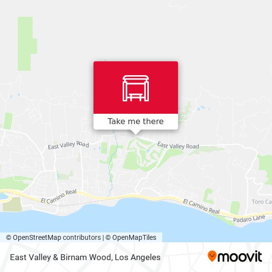 East Valley & Birnam Wood map