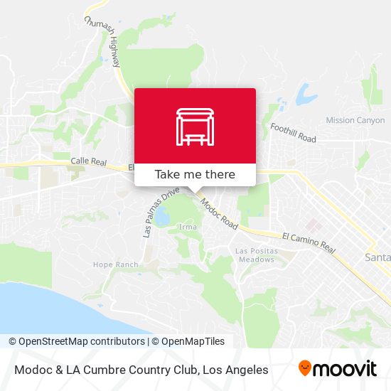 Mapa de Modoc & LA Cumbre Country Club