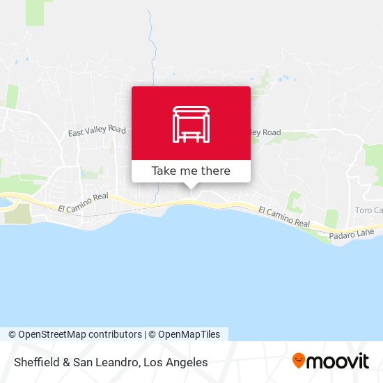 Mapa de Sheffield & San Leandro