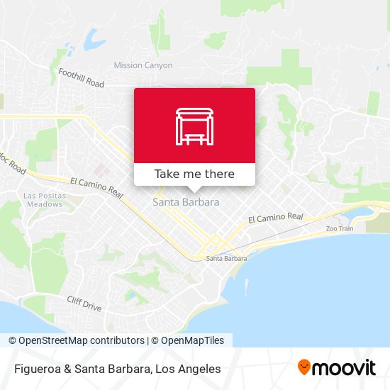 Figueroa & Santa Barbara map