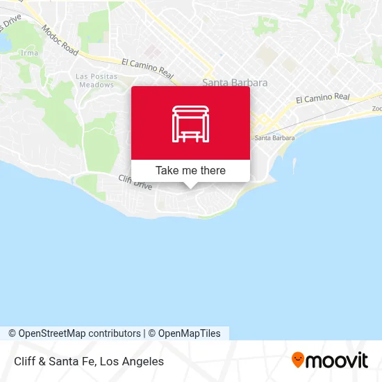 Cliff & Santa Fe map