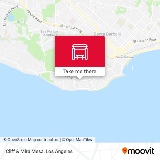 Cliff & Mira Mesa map