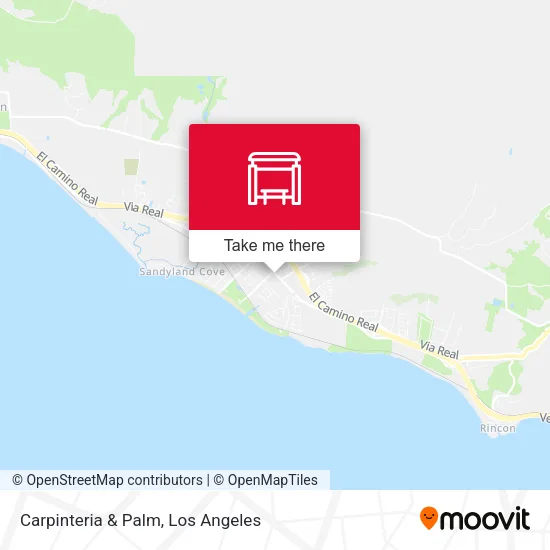 Carpinteria & Palm map