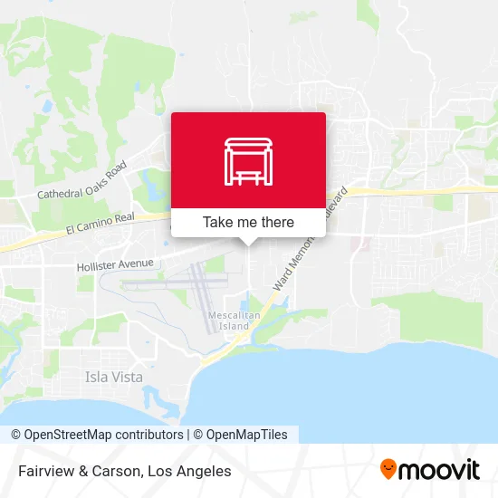 Fairview & Carson map