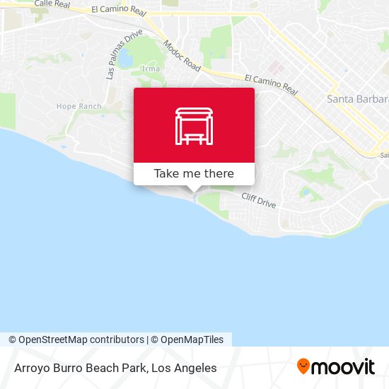 Arroyo Burro Beach Park map