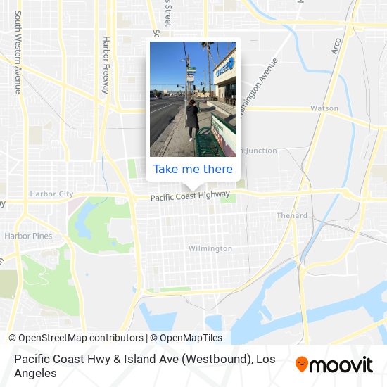 Pacific Coast Hwy & Island Ave (Westbound) map
