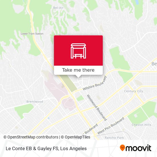 Le Conte EB & Gayley FS map