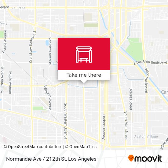 Normandie Ave / 212th St map