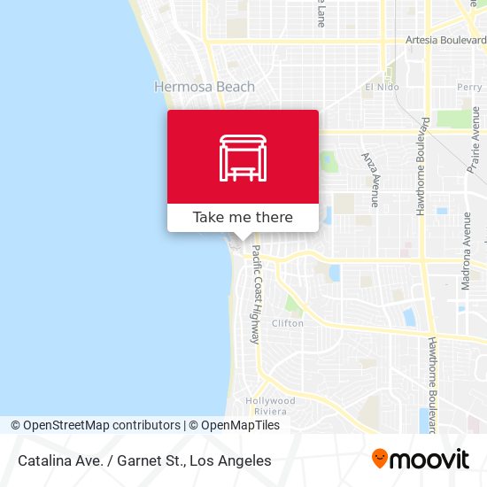 Catalina Ave. / Garnet St. map