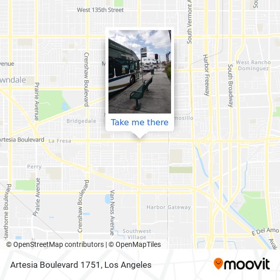Artesia Boulevard 1751 map