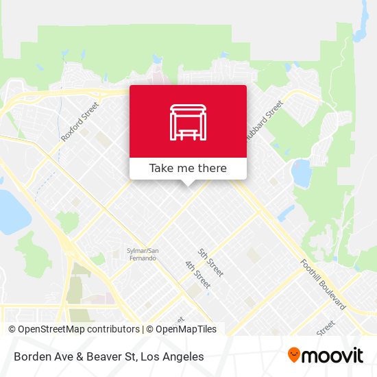 Borden Ave & Beaver St map