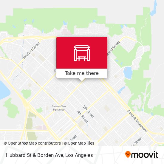 Hubbard St & Borden Ave map