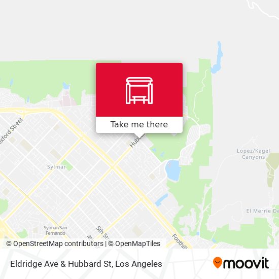 Eldridge Ave & Hubbard St map