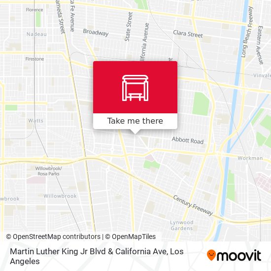 Mapa de Martin Luther King Jr Blvd & California Ave