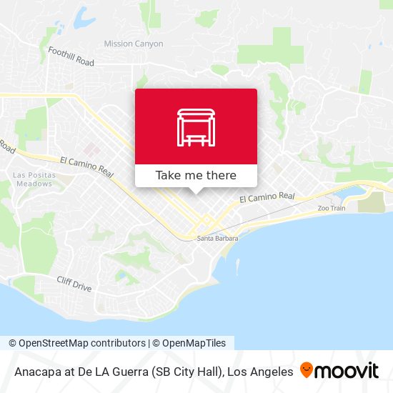 Anacapa at De LA Guerra (SB City Hall) map