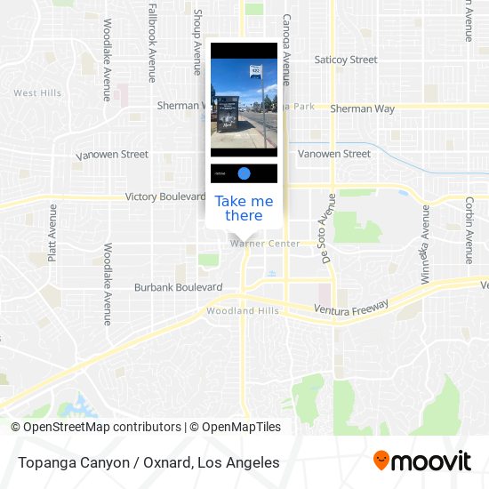 Mapa de Topanga Canyon / Oxnard