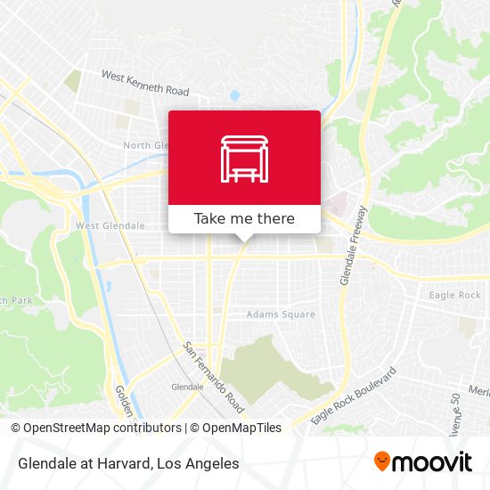 Glendale at Harvard map