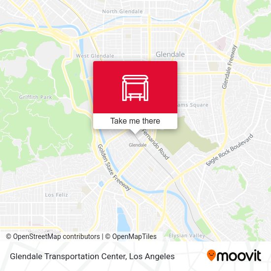 Glendale Transportation Center map