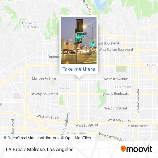 Mapa de LA Brea / Melrose