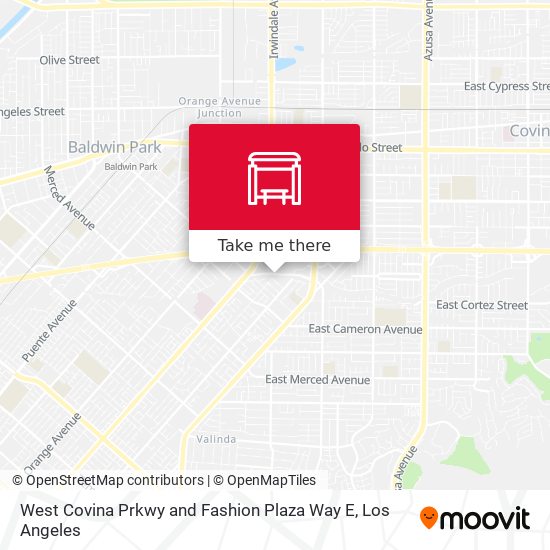 West Covina Prkwy and Fashion Plaza Way E map