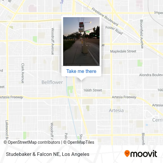 Studebaker & Falcon NE map