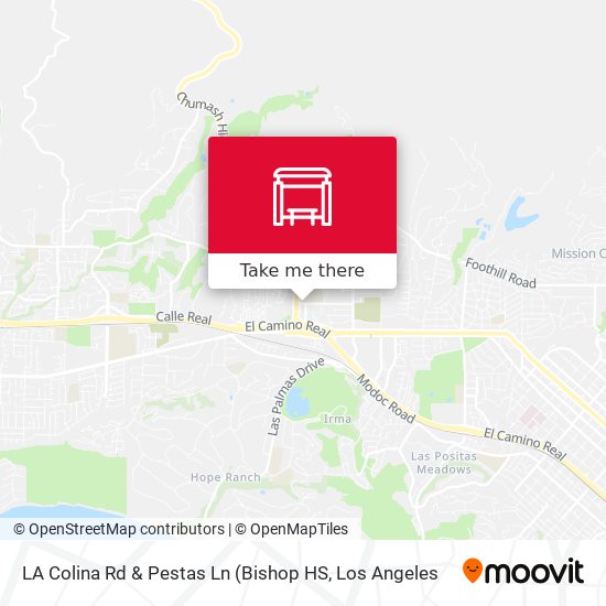 LA Colina Rd & Pestas Ln map