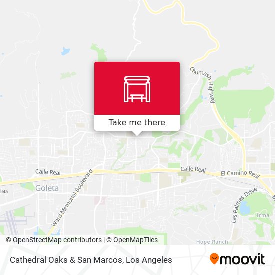 Cathedral Oaks & San Marcos map