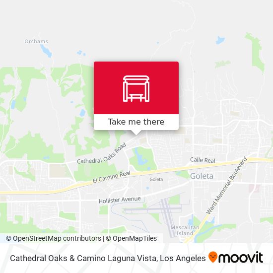 Cathedral Oaks & Camino Laguna Vista map
