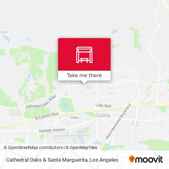 Cathedral Oaks & Santa Marguerita map